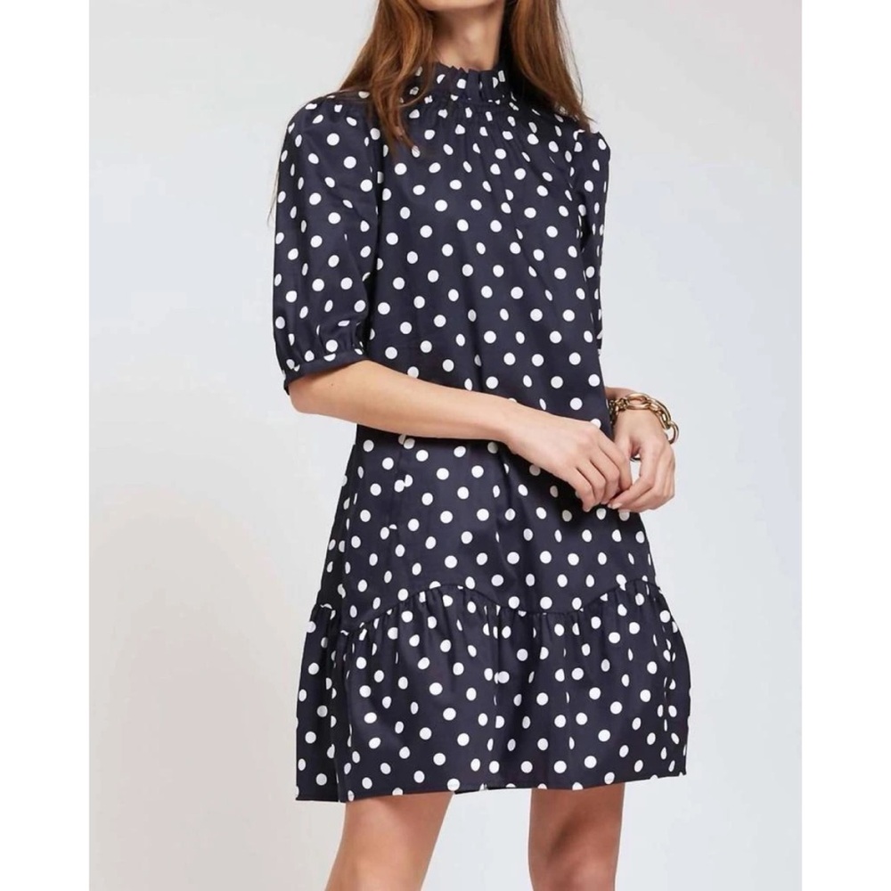 Tyler Boe Pippa Poplin Dot Skimmer Dress M